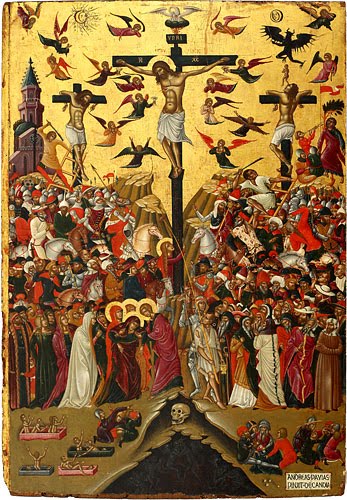 Andreas Pavias -The Crucifixion, late XVth century